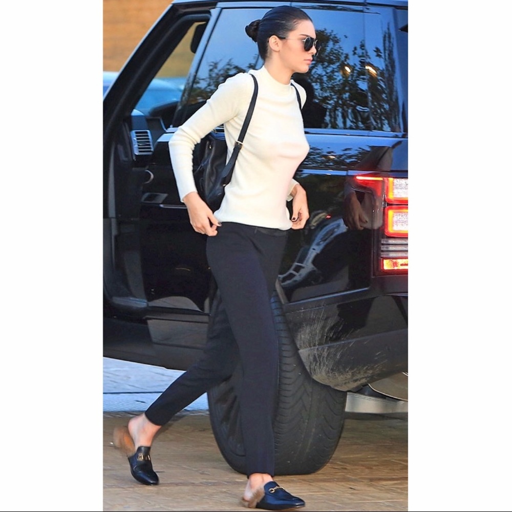 Gucci Black Princetown Leather Slipper 8